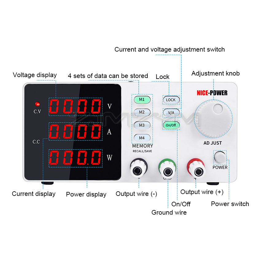 Laboratuvar Programlanabilir B - High Precision Adjustable Lab Power Supply 120V 3A incelemesi ve fiyatı